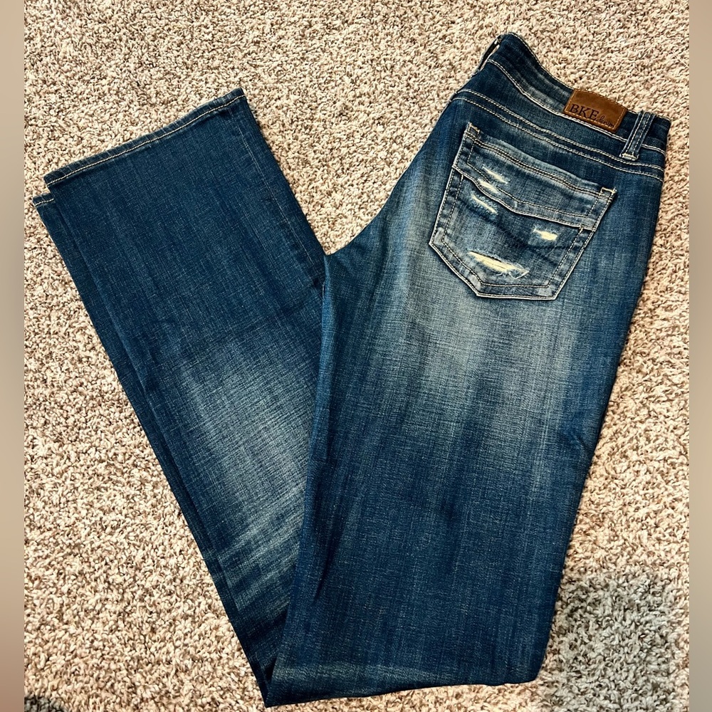 Buckle (BKE) Women's Dark Blue Boot Cut Jeans 29x37.5